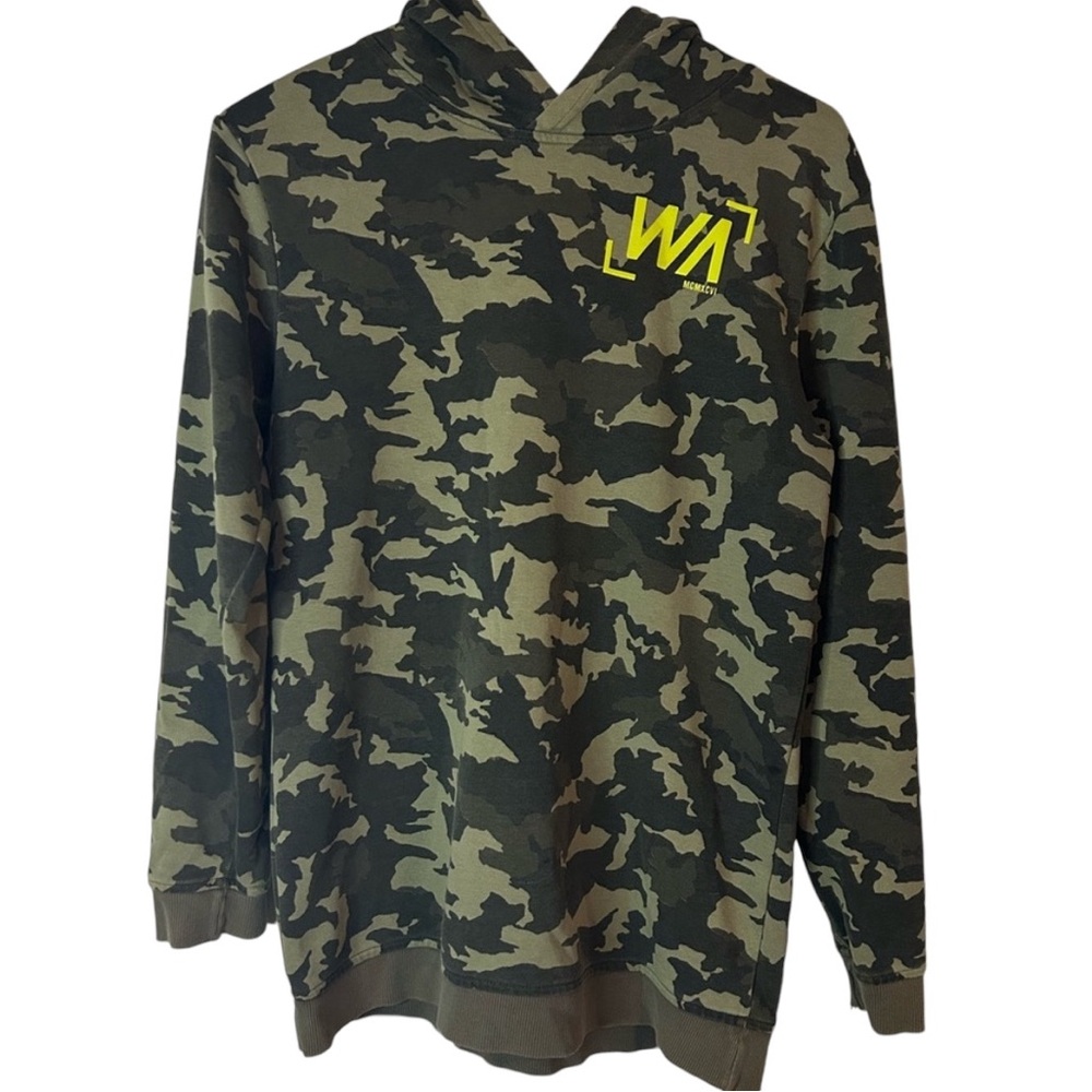 Vero Moda Camo Kids Hoodie Size 14 (158/164) | Green Pullover‎ Sweatshirt Casual